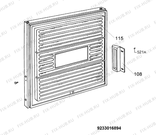 Взрыв-схема холодильника Zanussi ZUC053W - Схема узла Door 003